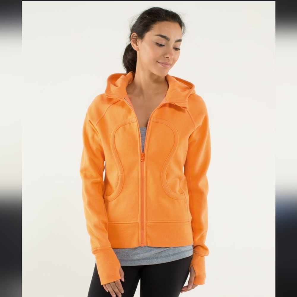 Size 4 Lululemon Orange Creamsicle Scuba Hoodie